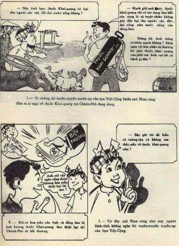 A 1967 U.S. propaganda poster in Vietnamese about Agent Orange