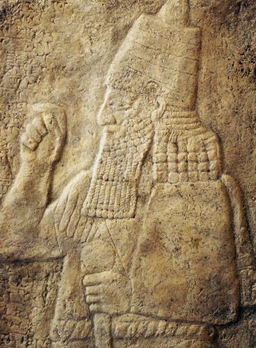 Cast of a rock relief of Sennacherib from the foot of Mount Judi, near Cizre