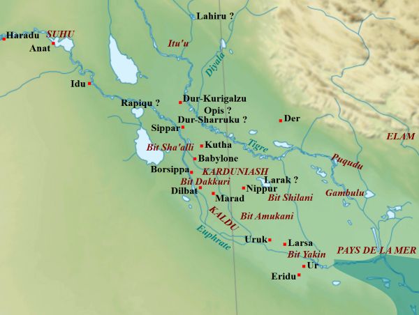 The Chaldean tribes in Babylonia during the 1st millennium BCE