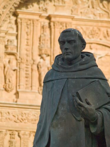 Statue of Francisco de Vitoria at San Esteban, Salamanca