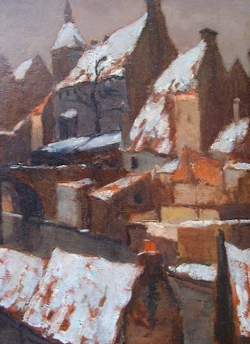 'Amersfoort'. View of the church of Amersfoort. Marie Henry Mackenzie