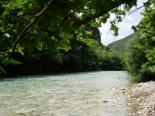 Acheron river near the village of Glyki