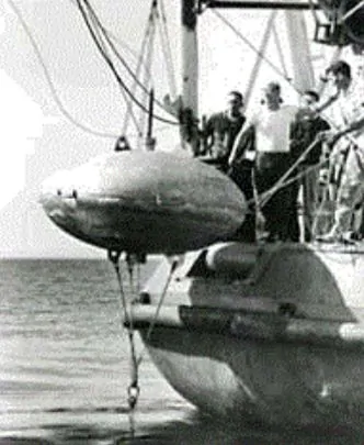 Drilling toward the Mantle: Project Mohole and the Politics of Inner Space, 1957–1966 6 One of the six submerged buoys used for dynamic positioning in Project Mohole