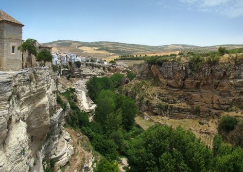 View over the gorge of Río Alhama de Granada