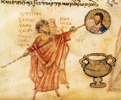 Byzantine Iconoclasm, Chludov Psalter, 9th century