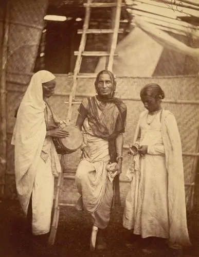 Hijra and companions in Eastern Bengal, modern-day Bangladesh, 1860