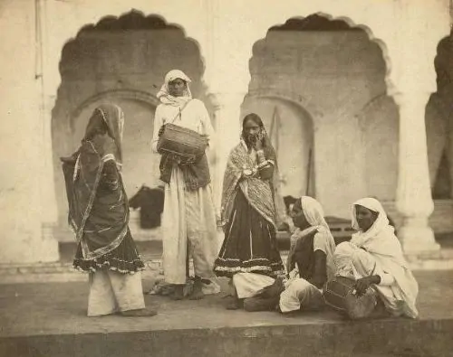 Hijra entertainers, c. 1865